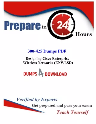 CCNP Enterprise  Exam Study Material | 300-425 Dumps PDF | Dumps4Download.us