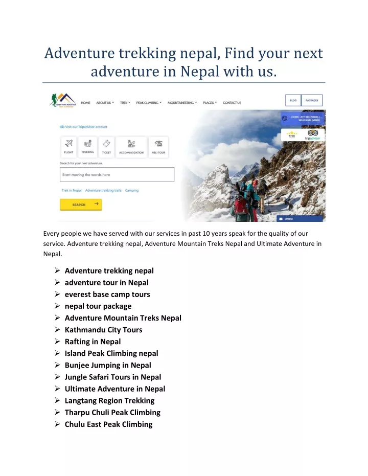 adventure trekking nepal find your next adventure