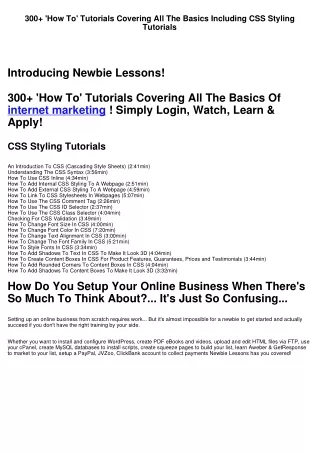 300 how to tutorials covering all the basics
