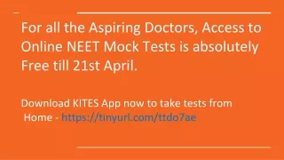Get Online NEET/JEE Mock Tests