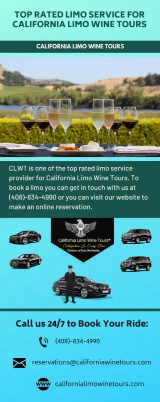 Top Rated Limo Service For California Limo Wine Tours