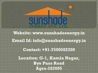 Investing in Commercial Solar Power Plant in Agra
