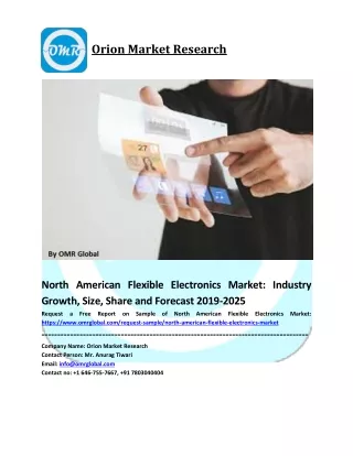 North American Flexible Electronics Market Trends, Size, Competitive Analysis and Forecast 2019-2025