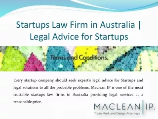 Startups Law Firm in Australia | Legal Advice for Startups