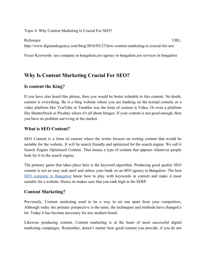 topic 4 why content marketing is crucial for seo
