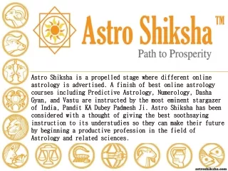 Online astrology courses - Numerology, Dasha, Vastu | Astro Shiksha