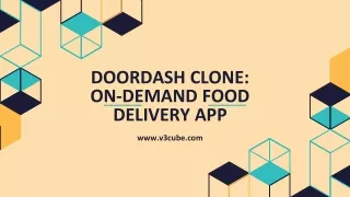 doordash clone on demand food delivery app