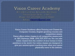 Vision Career Academy