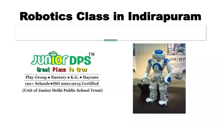 robotics class in indirapuram