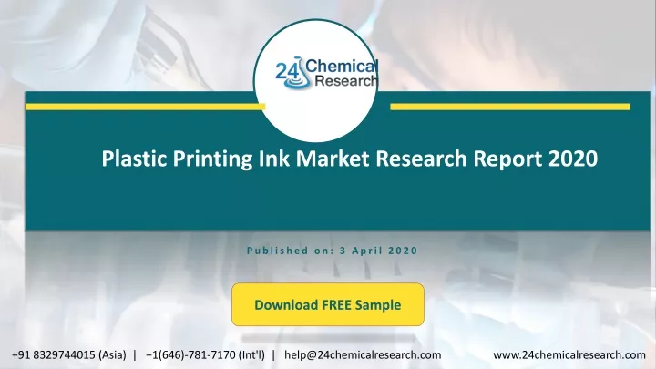 plastic printing ink market research report 2020