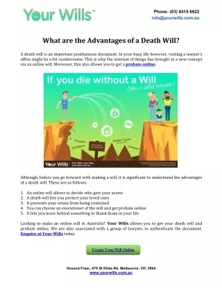 phone 03 8415 6622 info@yourwills com au