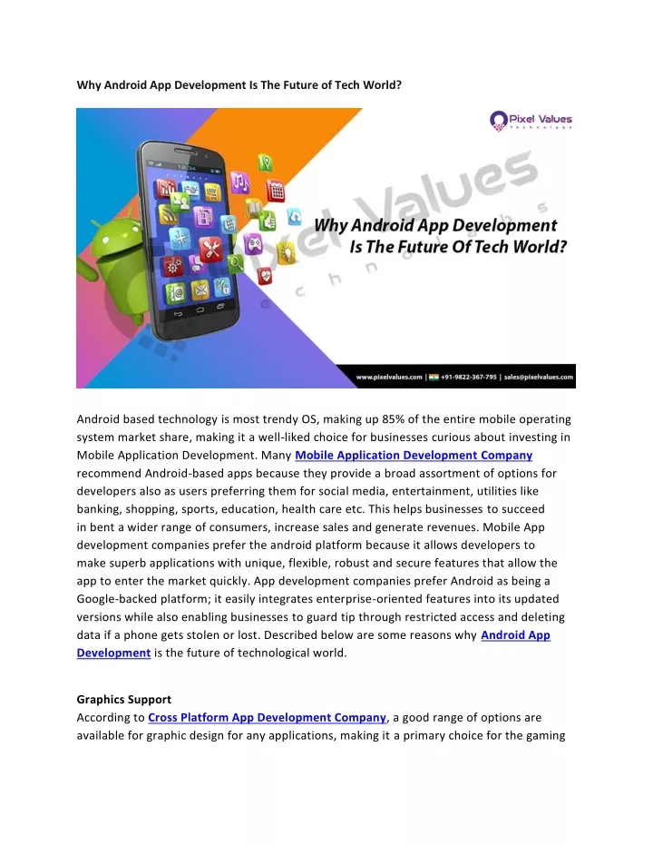 why android app development is the future of tech