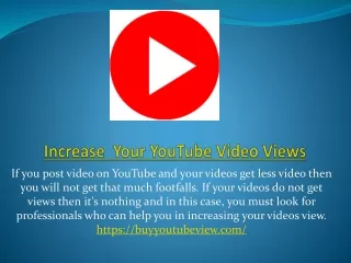 increase your youtube video views