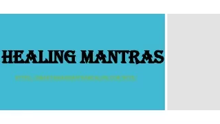 healing mantras