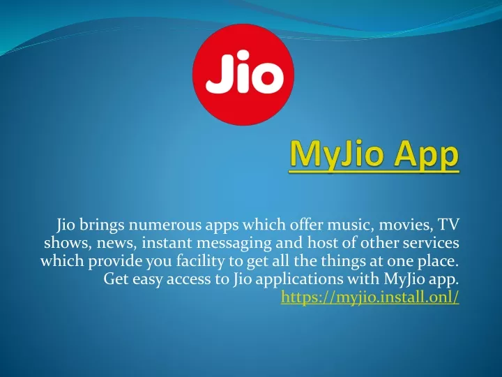 myjio app