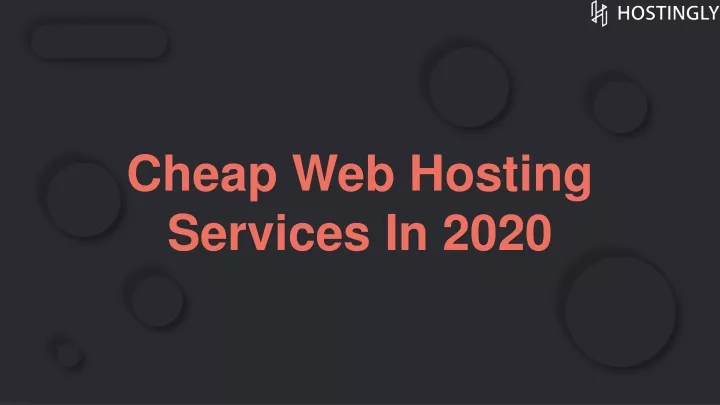 cheap web hosting services in 2020