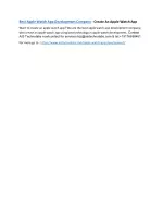 Best Apple Watch App Development Company - Create An Apple Watch App - slide 1