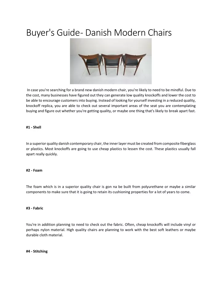 buyer s guide danish modern chairs