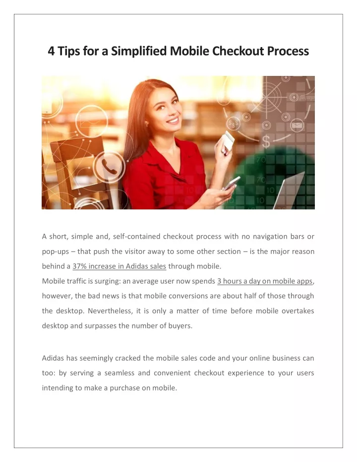 4 tips for a simplified mobile checkout process