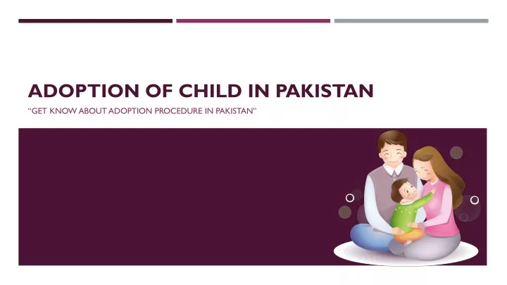 adoption of child in pakistan
