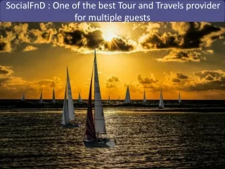 Socialfnd Groups Travel Agents and Tour Operators.