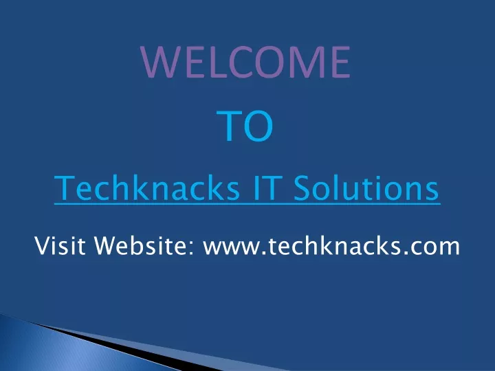 welcome to techknacks it solutions