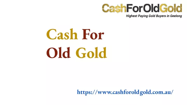 cash for old gold
