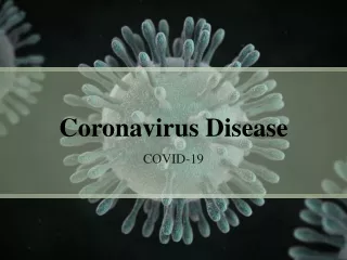 COVID-19(Coronavirus Disease 2019)