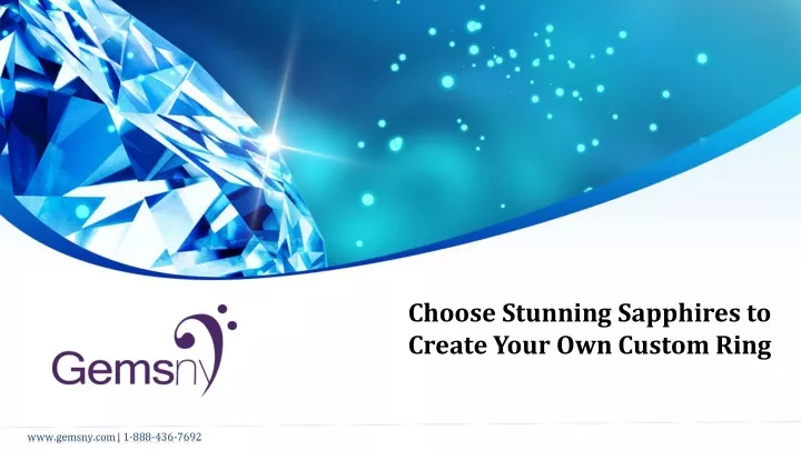 choose stunning sapphires to create your