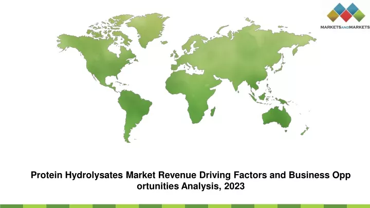 protein hydrolysates market revenue driving