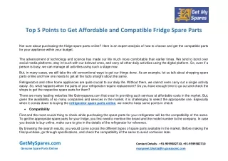 top 5 points to get affordable and compatible