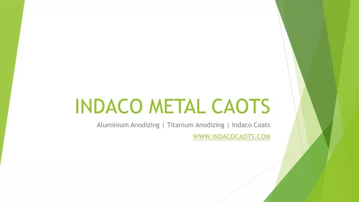 indaco metal caots