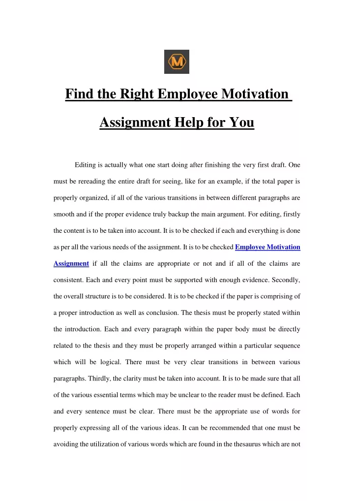 find the right employee motivation