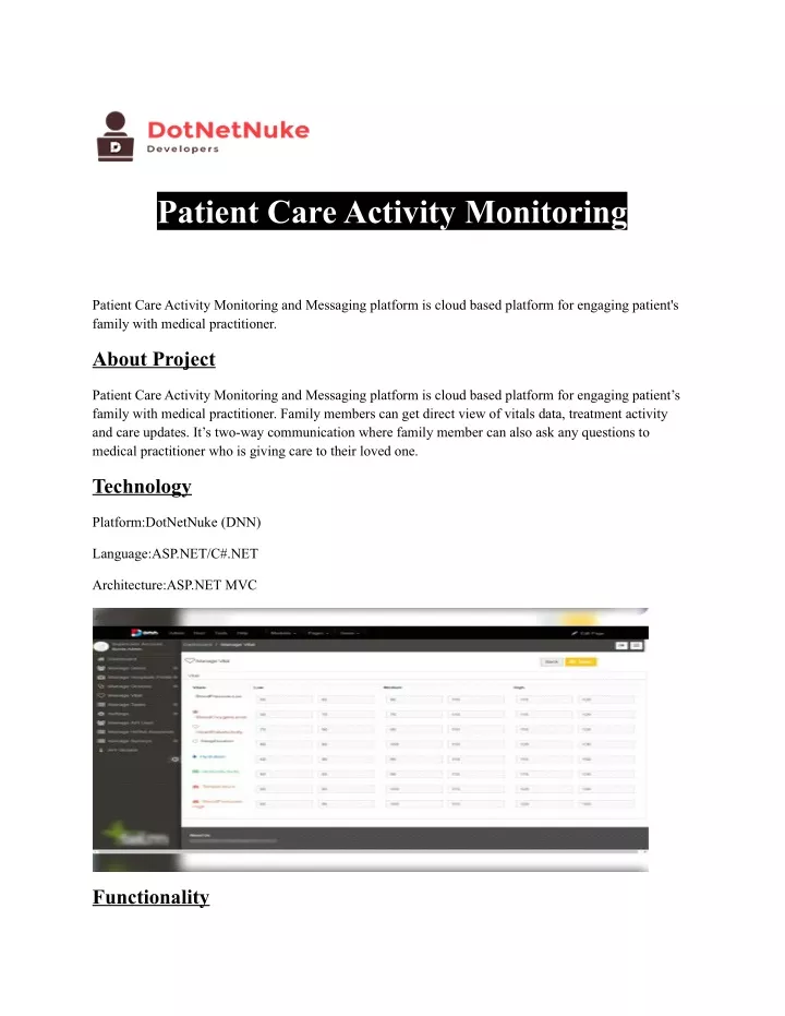 patient care activity monitoring