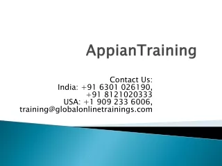 Appian Training | Best Appian BPM Online Training – GOT