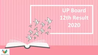 UP Board 12th Result 2020