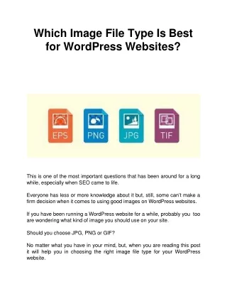 which image file type is best for wordpress websites