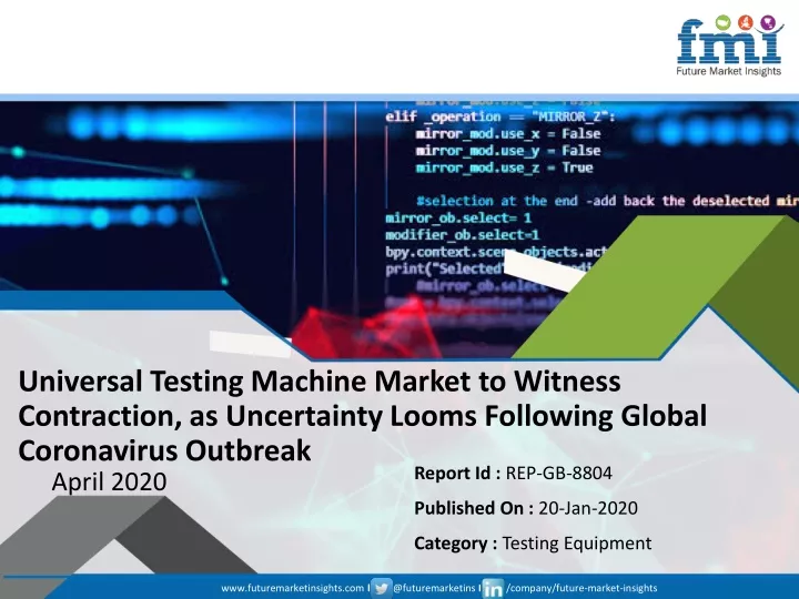 universal testing machine market to witness