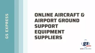 GS Express - Aircraft & Airport Ground Support Equipment Suppliers Online Store