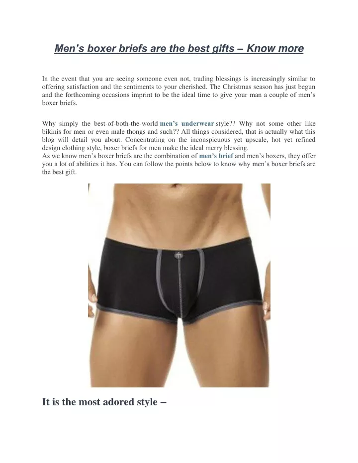 men s boxer briefs are the best gifts know more