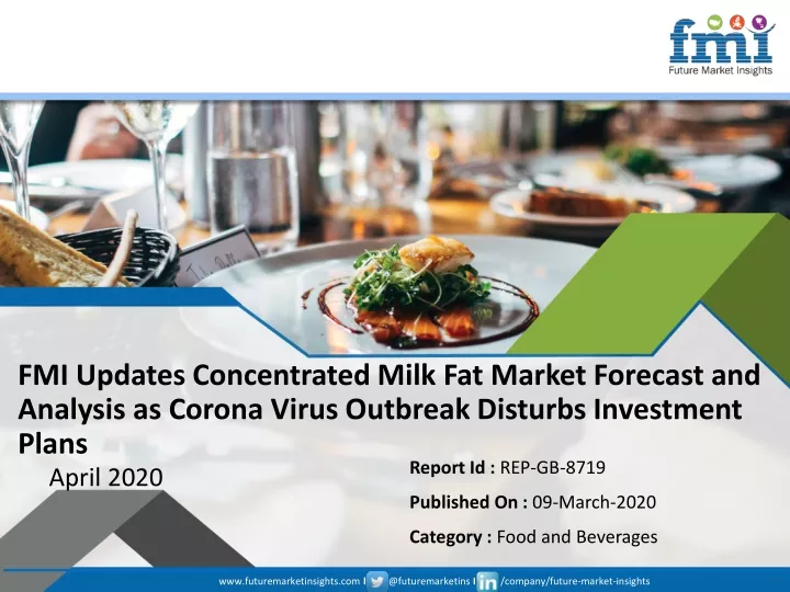 fmi updates concentrated milk fat market forecast