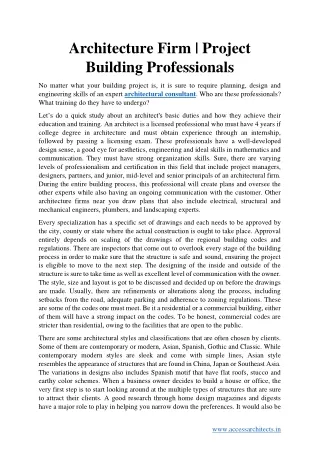 architecture firm project building professionals