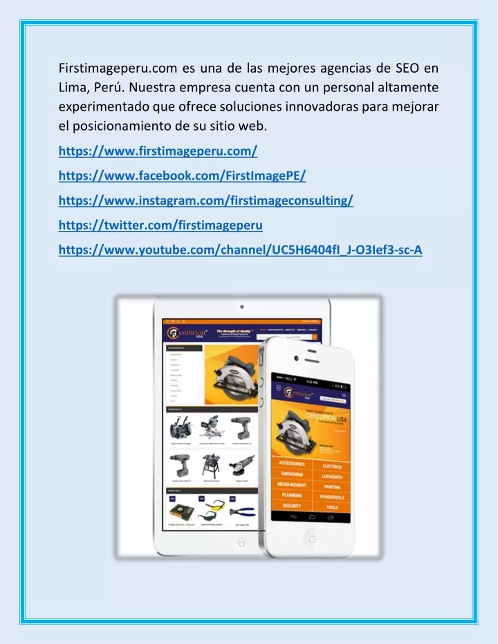 firstimageperu com es una de las mejores agencias