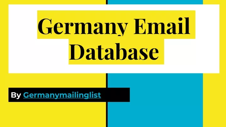 germany email database