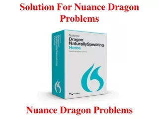 solution for nuance dragon problems