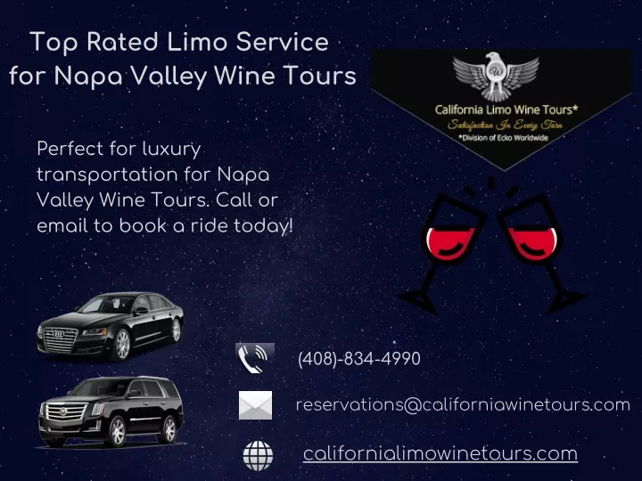 top rated limo service for napa valley wine tours