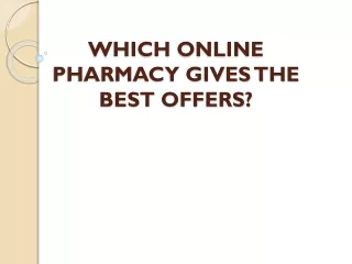 Which Online Pharmacy Gives the Best Offers | All Day Chemist