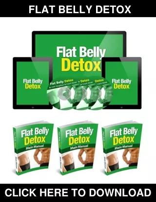 Flat Belly Detox PDF, eBook by Josh Houghton and Derek Wahler