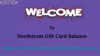 Nordstrom Gift Card Balance Check Online | Nordstrom Balance