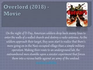 Overlord (2018) - Movie